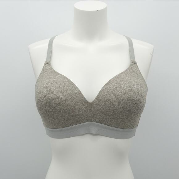 Victoria’s Secret PINK Wear Everywhere Bra 36DD Lightly Lined Gray Adjustable - Picture 1 of 8